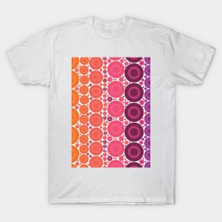 Retro Style Polka Dots Multicolored Pattern T-Shirt